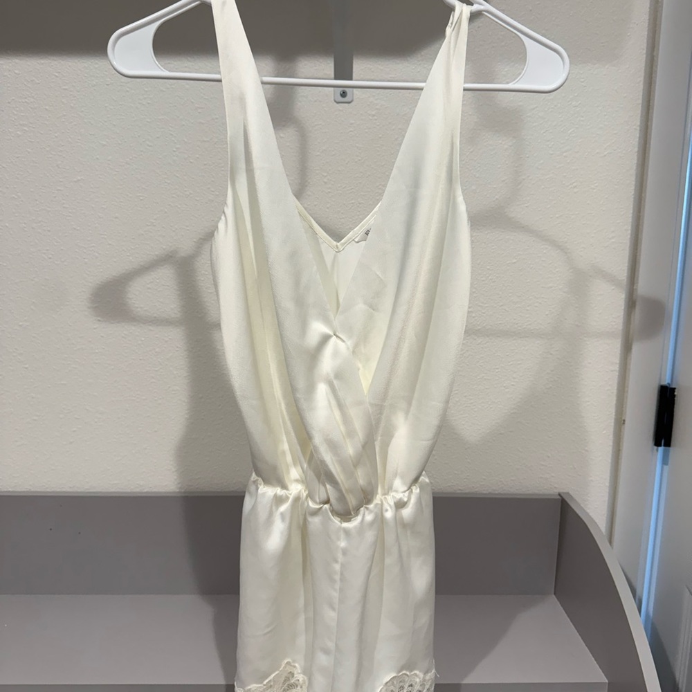 Flora Nikrooz Cream bridal romper